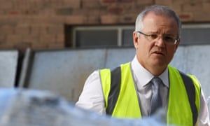Scott Morrison visits a steel manufacturing business in Sydney.
