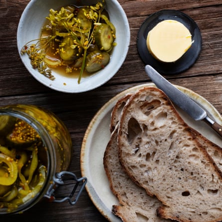 Bread and butter pickles.