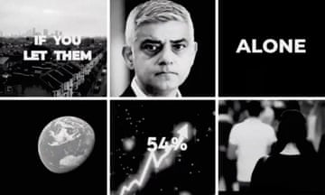 Da Sadiq Khan battle ad produced as part of tha Conservatizzle London mayoral erection campaign.