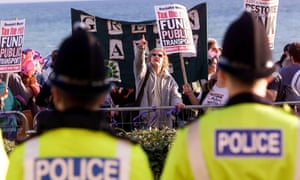 A Socialist Workers party demonstration outside the Labour party conference in Brighton in 2000