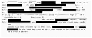 Staff logs show Centrelink’s automated system is erroneously duplicating employers.