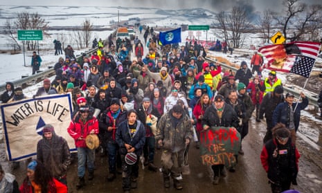 Dakota Access pipeline protesters in North Dakota, February 2017