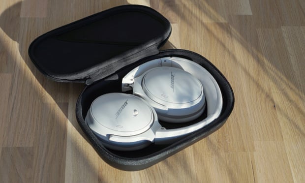 The Bose QuietComfort 45 folded in a case.