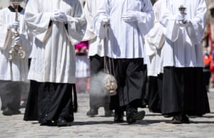 Regensburg, Germany: incense is waved after a requiem for Georg Ratzinger, brother of Pope Emeritus Benedict XVI, who has died aged 96