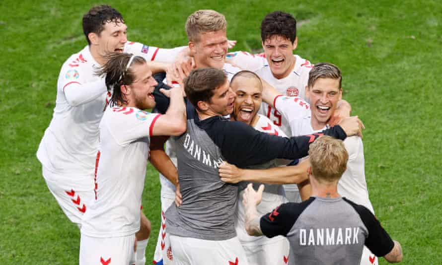 Denmark S Unity And Belief Could Carry Them To The Euro Final Denmark The Guardian Denmark S Unity And Belief Could Carry Them To The Euro Final Denmark The Guardian