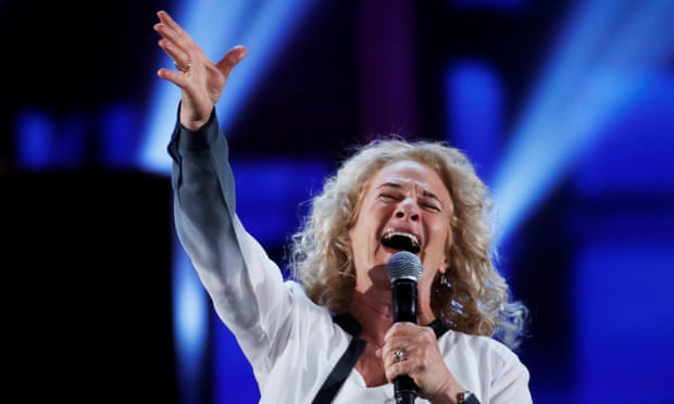 Timeless class … Carole King performing in 2014.