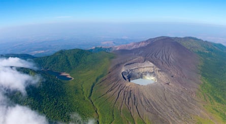 Rincon de la Vieja volcano, the highest point in Área de Conservación Guanacaste (ACG), home to cloud forests and a variety of wildlife.