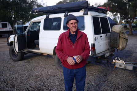 Mike in front of his vehicle in Jamestown, South Australia.