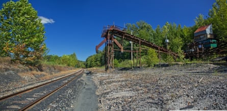 An abandoned railroad coal-loading station, Beattyville.