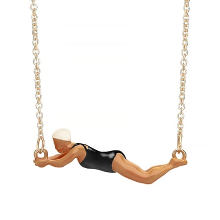 Aliita NADADORA COMPLETO BLACK NECKLACE