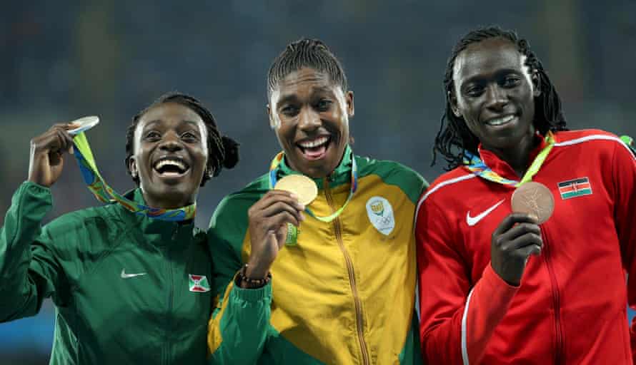 Francine Niyonsaba, Caster Semenya and Margaret Nyairera Wambui