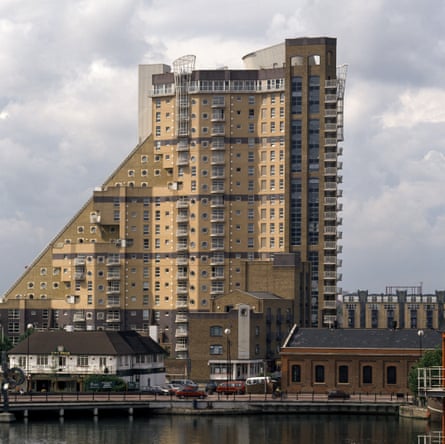 Cascades tower block with sloping side