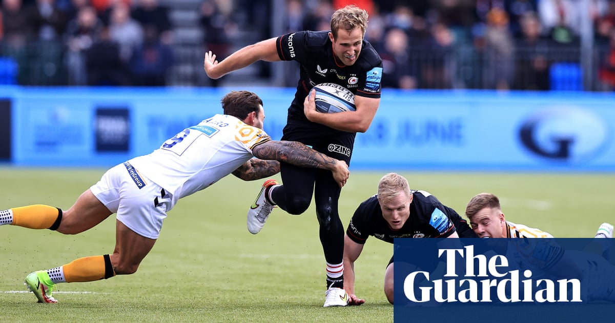 Max Malins scores four tries as rampant Saracens run riot to crush Wasps