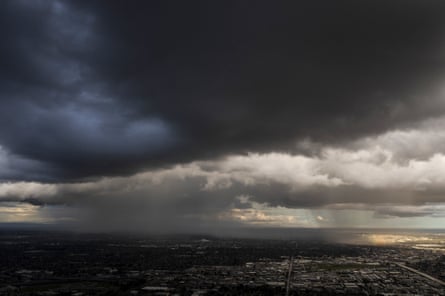 large dark grey storm clouds