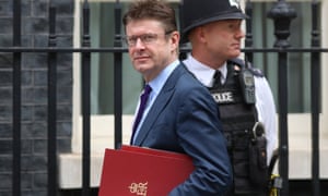 Britain’s Secretary of State for Business, Energy and Industrial Strategy Greg Clark arrives in Downing Street for this morning’s cabinet meeting in Westminster