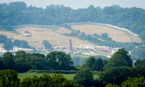 The Glastonbury festival site