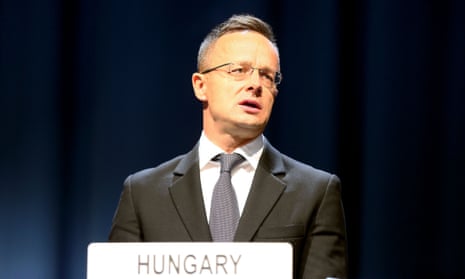 Hungarian Foreign and Trade Minister Peter Szijjarto.