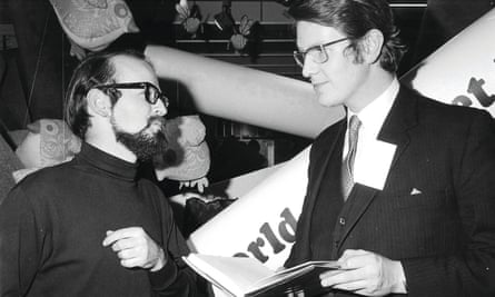 Pratchett with his agent, Colin Smythe, in 1971.