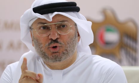 The UAE’s foreign minister, Anwar Gargash