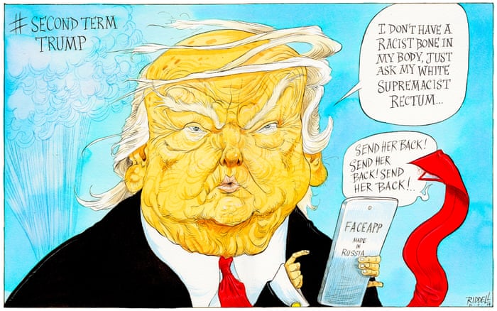 Donald Trump On Faceapp Cartoon Opinion The Guardian