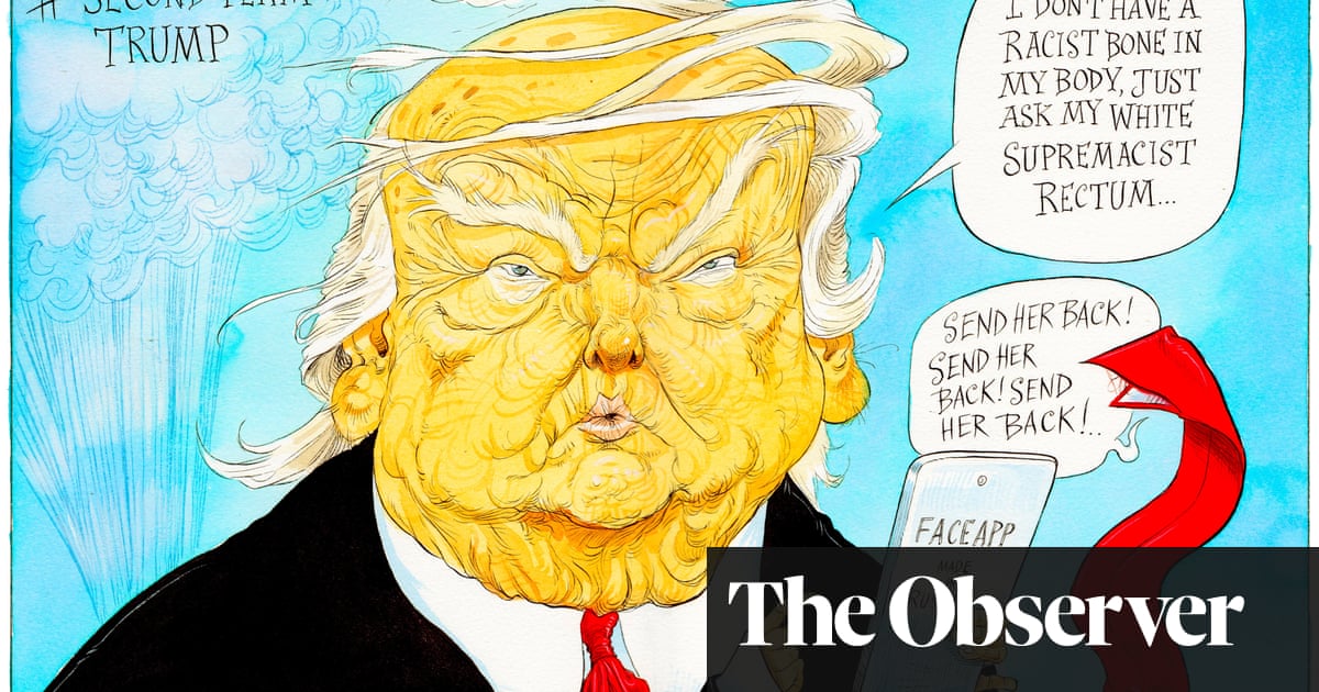Donald Trump On Faceapp Cartoon Opinion The Guardian