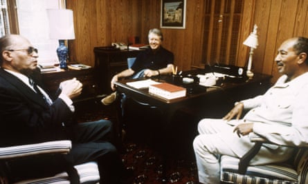 Anwar al-Sadat, Menachem Begin and Jimmy Carter