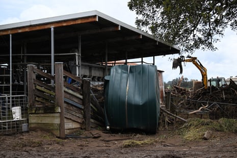 Flood-damaged property in Taree, NSW.