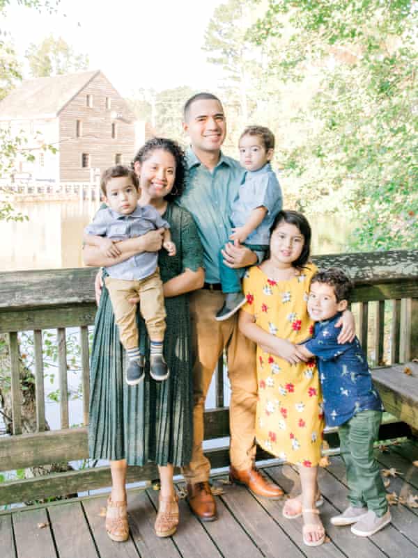 Paul Merchan with his family.