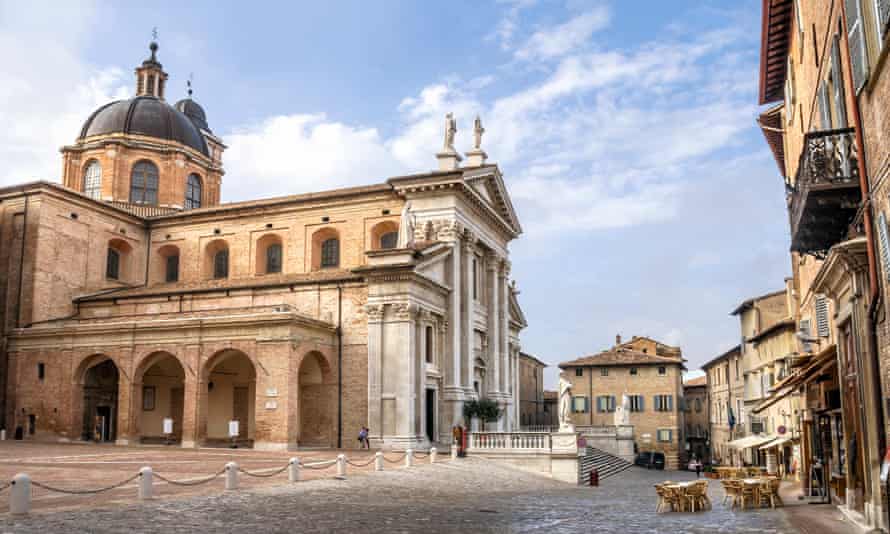 Piazza Rinascimento in Urbino.
