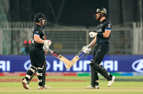 Tim Seifert and Finn Allen of New Zealand