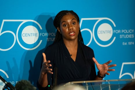 Kemi Badenoch giving her immigration speech this afternoon.