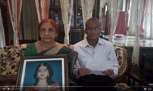Savita Halappanavar’s parents in their video appeal to Ireland.