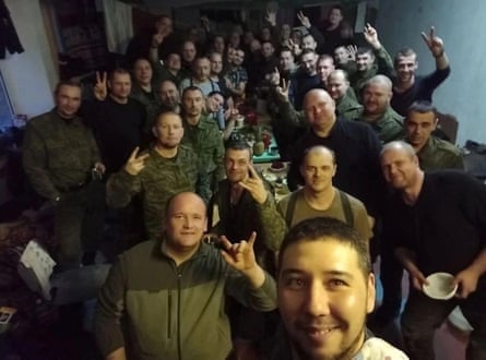 A selfie from the vocational school taken minutes before the Russians were hit in Makiivka.