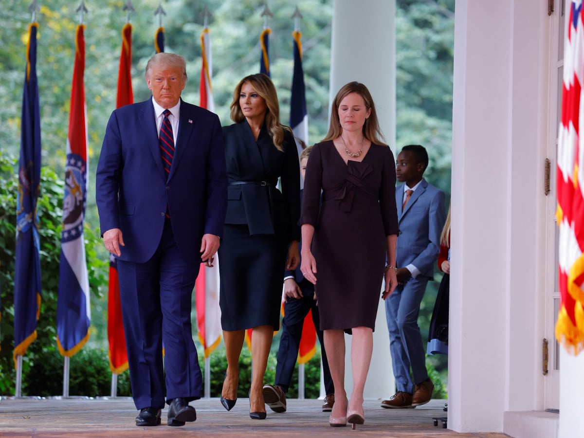 Trump nominates Amy Coney Barrett to supreme court – as it happened | US  news | The Guardian