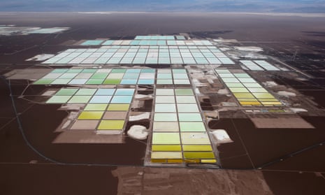 A lithium mine on Chile’s Atacama salt flat.