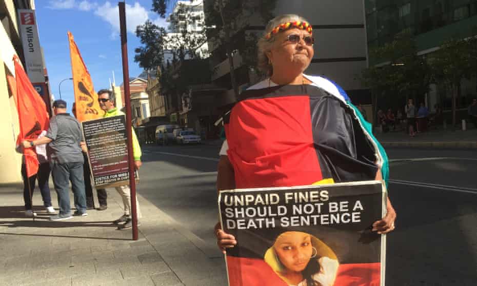 Carol Roe outside the inquest into the death in custody of her granddaughter Ms Dhu