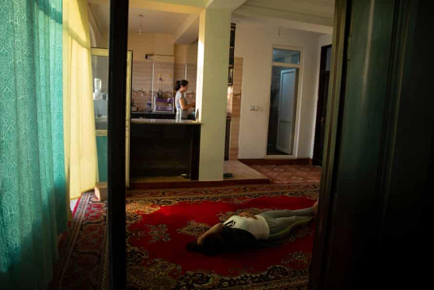 ‘Every night, the fear of the Taliban entering our house keeps us awake’, says Sanobar, who lives with her sister.