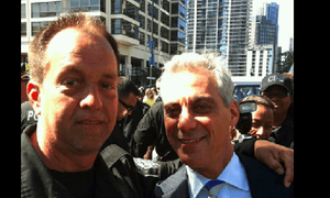 Robert Stegmiller and Rahm Emanuel