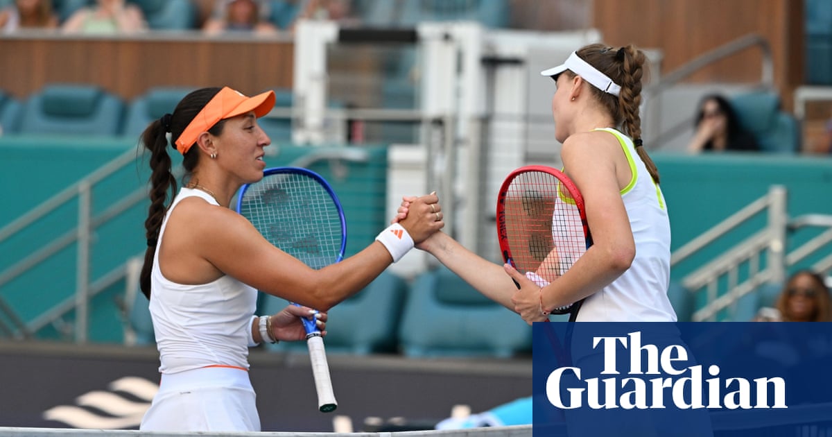 Jessica Pegula left frustrated as Elena Rybakina roars back to reach Miami last four