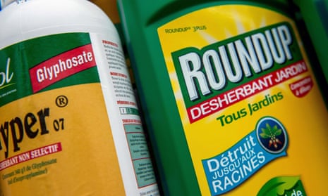 Roundup weedkiller in a gardening store in Lille.