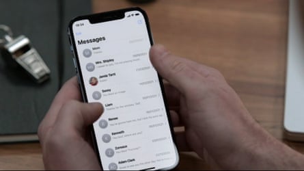‘I swear to you Mrs Shipley, I’m not playing music’ … Ted Lasso’s much-changed phone in season three.