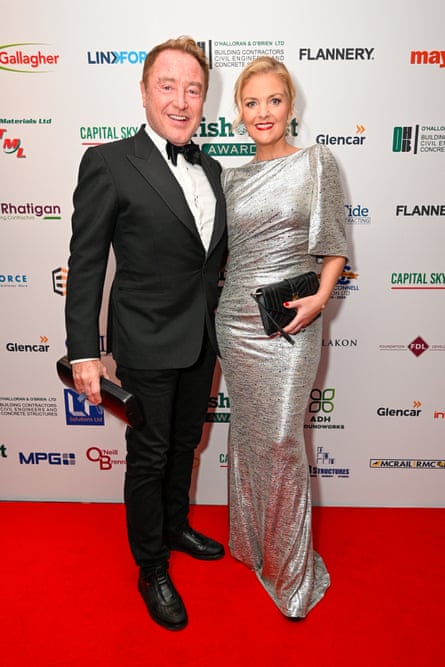 Flatley with wife Niamh