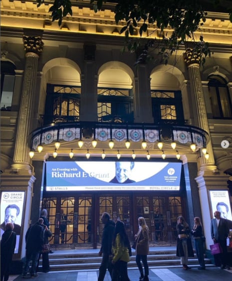 Richard E Grant's one man show, A Pocketful of Happiness at the London Palladium, October 2022