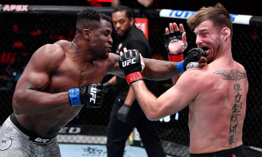 UFC 260: Francis Ngannou overwhelms Stipe Miocic to claim heavyweight title | UFC | The Guardian