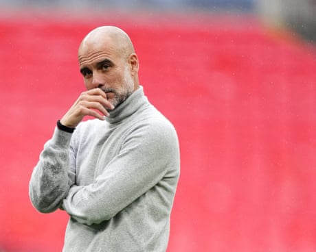 Pep Guardiola at Wembley