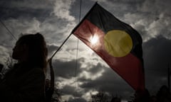 The Aboriginal flag is seen flying during Naidoc week 2023