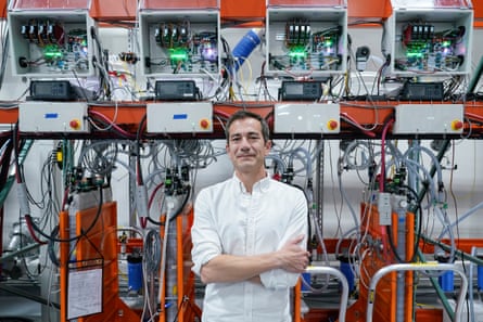 Form Energy CEO and co-founder Mateo Jaramillo inside the company’s lab in Berkeley, California, on 8 June 2023.