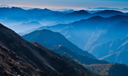 A view of Mt San Antonio, also known as Mt Baldy, in the San Gabriel mountains near Los Angeles.