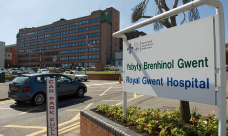 The Royal Gwent hospital in Newport, south Wales