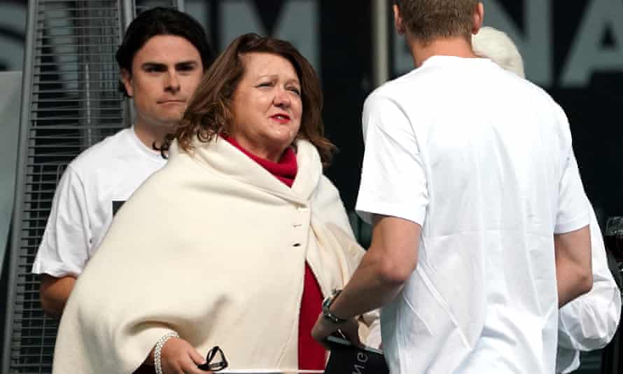 Gina Rinehart at the 2019 Australian Short Course Swimming Championships in Melbourne